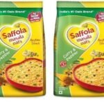 Saffola Masala Oats |Curry & Pepper | Tasty, Anytime Snack | Ready In 3 Mins | Millets Goodness- With Ragi & Jowar | No Maida, No Added Preservatives | Oats Helps Manage Weight |500G .. (Pack of 2) - Fast UK Delivery