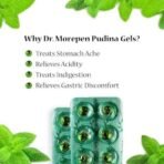 DR. MOREPEN Pudina Gels for Acidity, Indigestion & Gas Relief, Pack of 1 Strips - 10 Digestive Softgels Each - Fast UK Delivery - Image 3
