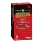 Twinings English Breakfast Tea,100 Teabags,Premium Black Tea,English Classic Range,Medium Strength,Rich Flavour,Pack of 1, 200 Grams - Fast UK Delivery