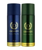 DENVER Hamilton Deo + Pride Deo - 165ML Each (Combo Pack of 2) | Long Lasting Deodorant Body Spray for Men - Fast UK Delivery