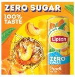 Lipton Peach Zero Sugar Iced Tea Refreshing And Flavorful Drink That Is Perfect For Those Who Are Looking To Reduce Their Sugar Intake (Pack Of 3) 320ml (Imported) - Fast UK Delivery - Image 4
