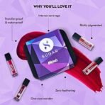 SUGAR Cosmetics Smudge Me Not Mini Matte Liquid Lipstick Sets for Women | Transferproof & Waterproof | Lasts Upto 12+Hours | Pack of 4 - Bold Shades - Fast UK Delivery - Image 5