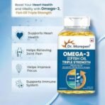 DR. MOREPEN Omega 3 | Deep Sea Fish Oil Triple Strength | 1250mg with 900mg DHA & EPA - 60 Softgels (Pack of 1) - Fast UK Delivery - Image 5