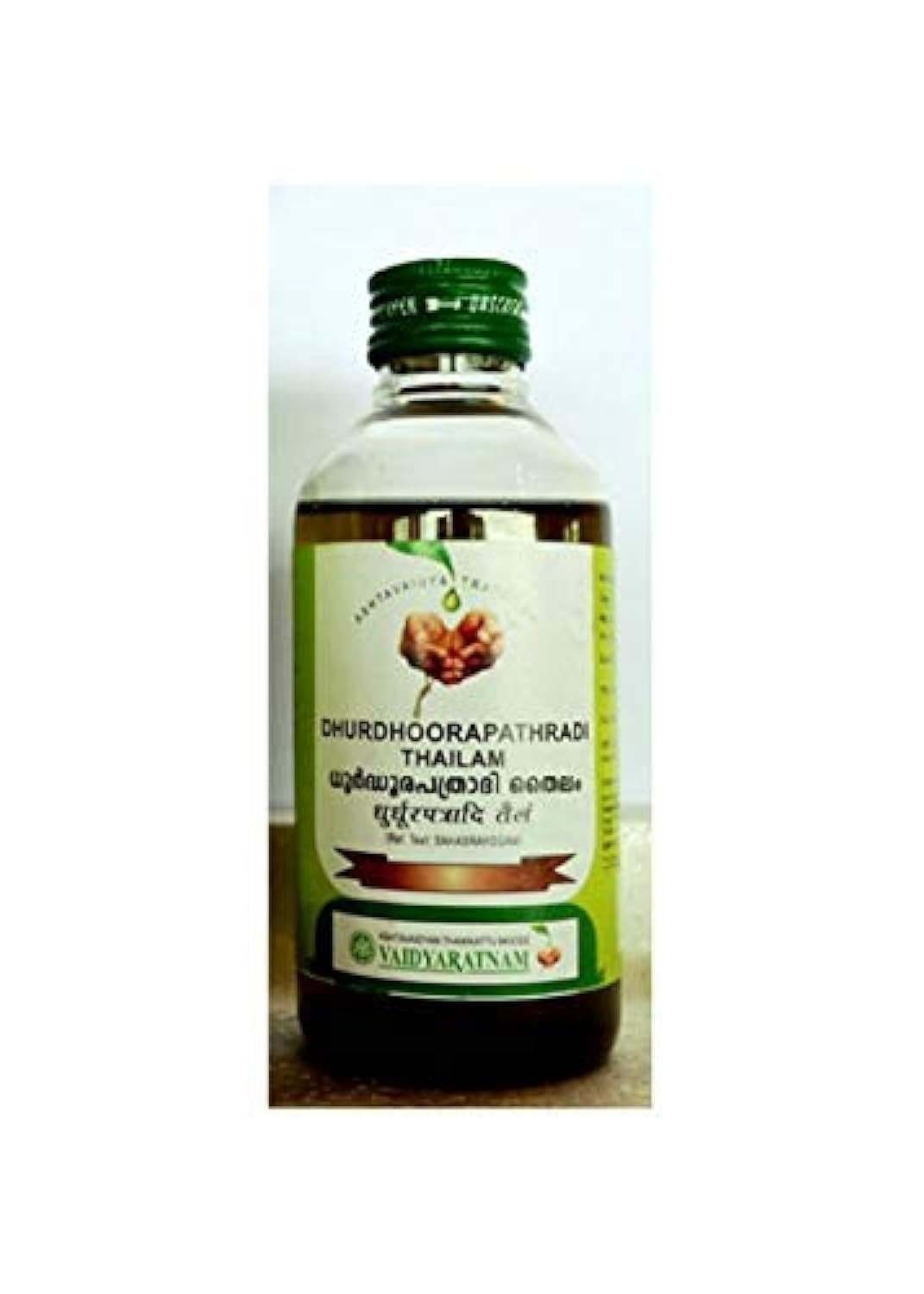 uk51WqG9GgTL.jpg Vaidyaratnam Dhurdhurapatradi Kera Thailam 200 ml (Pack of 2)| Ayurvedic Products | Ayurveda Products | Vaidyaratnam Products - Fast UK Delivery - Image 1