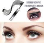 ZEYFLEEB Mascara - Natural 3D Curling Eyelash Iron Mascara, Lengthening And Curling Iron Strong Mascara, Plumps Lashes, No Clumps, Waterproof and Smudge-Proof, Long-Lasting Eye Makeup (Black) - Fast UK Delivery - Image 4