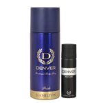 DENVER Pride Deo - 165ML & Black Code Nano - 50ML (Combo Pack of 2) | Long Lasting Deodorant Spray For Men - Fast UK Delivery