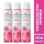 Enchanteur Romantic Perfumed Deo Spray for Women with 24-Hours Odour Protection| Long-Lasting Floral French Fragrance| Refreshing & Gentle Deo Spray| 150ml (Pack of 3) - Fast UK Delivery - Image 3