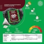 Pride of India | PommBerry Merlot Fruity Green Tea | 15 Pyramid Full Leaf Individually Wrapped Tea Bags | Tangy & Fruity Flavor | Vibrant & Uplifting Experience | Caffeine Free, Non-Bioengineered - Fast UK Delivery - Image 5