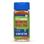 CRISTA Ethiopian Berbere Spice Mix | Vegetable Curry Masala | Vegan | No Onion | No Garlic | Zero added Colours, Fillers, Additives & Preservatives | 50 gms