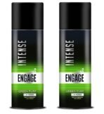 Engage Intense Green Turf Deo Sprays For Men, 150ml 2Pcs - Fast UK Delivery