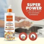 Vooki Nature Powered Natural Dish Wash Gel and Ecofriendly Tough Lime Scale Stain Descaler Remover Spray - 500 Ml Each, (Combo Pack of 2) - Fast UK Delivery - Image 3