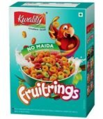 Kwality Fruitrings 375g| Mixed Fruit Flavor-Mango, Strawberry, Orange & Vanilla | Multigrain Breakfast Cereal for Kids | High in Protein & Fiber | Instant Food - Fast UK Delivery - Image 2