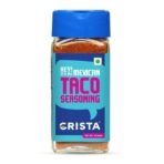 CRISTA 45 gms Mexican Taco Seasoning for Taco, Enchilada & Burrito | Premium Herbs & Spices Blend with authentic Mexican Flavours | Zero added Colours, Fillers, Additives & Preservatives | Vegan