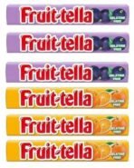 Fruit-Tella Blackcurrent (Pack Of 3), Fruit-Tella Orange Flavour (Pack Of 3) Chewy Toffee Stick (6 x 32.4g) - Fast UK Delivery - Image 2