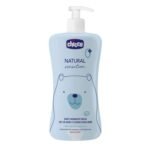 Chicco Natural Sensation Baby Bodywash & Shampoo with Aloe & Chamomile, 500 ml |Ultra Soft Hair & Deeply Nourished Skin |No Tears Formula |No Harmful Ingredients |Dermatologist & Pediatrician Approved - Fast UK Delivery
