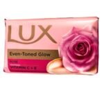 Lux Even-toned Glow Bathing Soap infused with Vitamin C & E | For Superior Glow | 150g x 3 - Fast UK Delivery