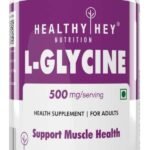Healthyhey Nutrition L- Glycine - 500 mg - Support Brain and Sleep Health -Pack of 120 Veg. Capsules (120), 136 grams - Fast UK Delivery