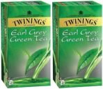 Twinings Green Tea and Earl Grey, 25 Tea Bags - (Pack of 2) - Fast UK Delivery