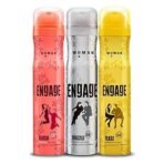 Engage Drizzle,Tease,Blush Deodorant Women, Floral and Lavender, Skin Friendly, 150ml Body Spray 3Pcs - Fast UK Delivery - Image 2
