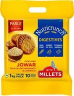 Parle Nutricrunch Classic Digestive Cookies, 1000g - Fast UK Delivery