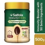 Saffola Immuniveda Chyawanprash - 500g with Ashwagandha, Giloy, Shilajit & Shatavari | Helps Boosts Immunity | Improve Strength, Stamina and Energy (Pack of 2) - Fast UK Delivery - Image 3