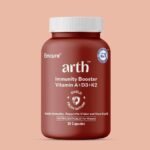 Arth Immunity Booster | Daily Immune Support with Vitamins A, D3 & K2 | Emcure Pharmaceuticals Ltd. | 30 Veg Capsules - Fast UK Delivery