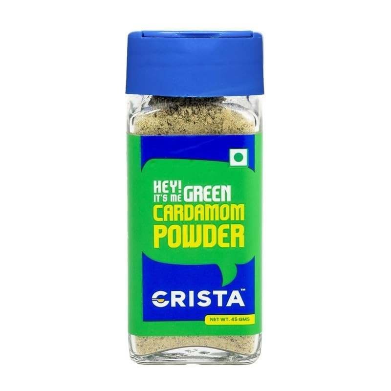 uk51bCPsVfBhL-1-1.jpg CRISTA 45 gms Green Cardamom Powder | Elaichi Powder| Zero added Colours, Fillers, Additives & Preservatives | Farm Fresh - Image 1