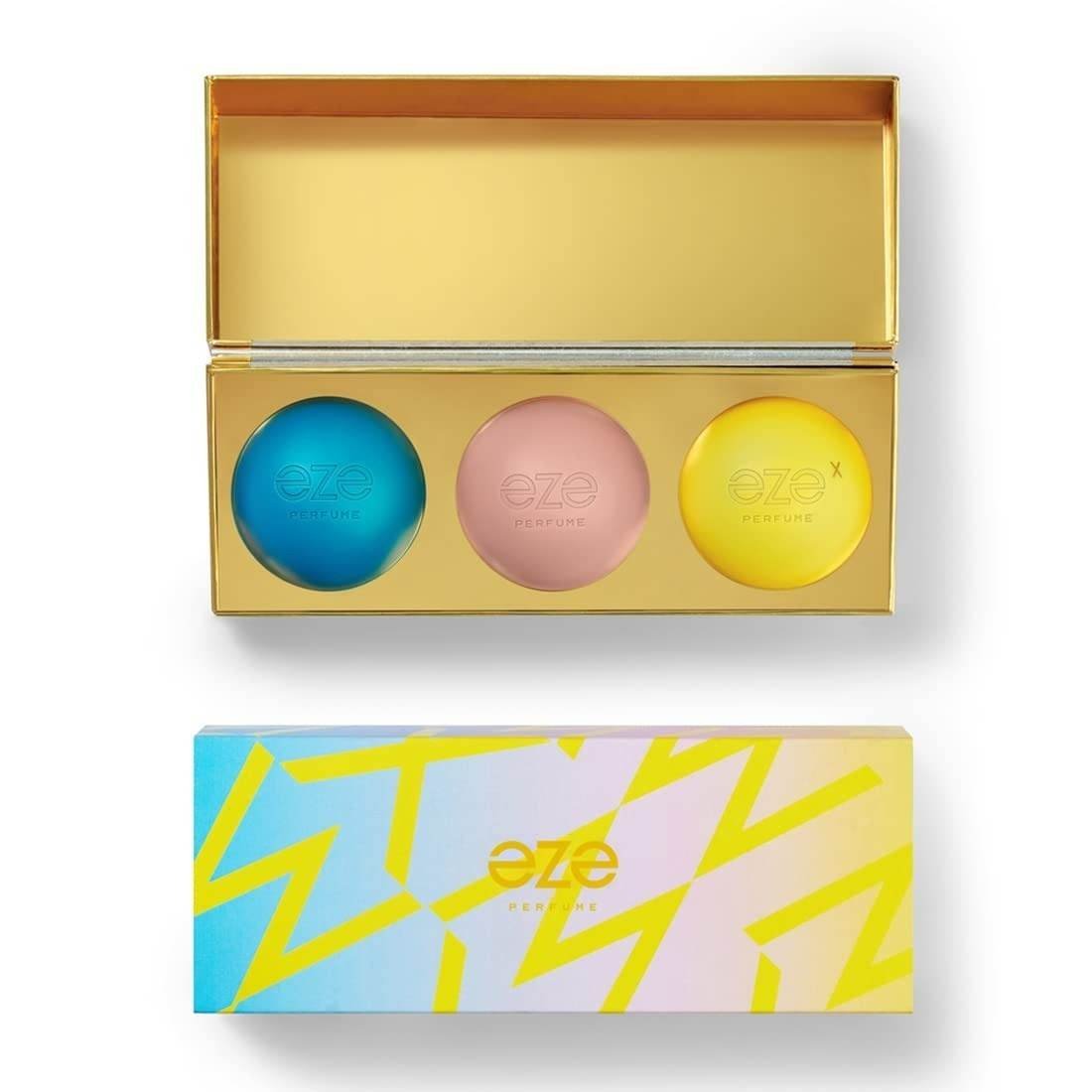uk51biX4TPGPL-1-1.jpg Eze Perfume Gift Set For Men & Women, Pack of 3 Long Lasting Premium Fragrance, Luxury Premium Scent Gift Hamper for Him & Her 30 Ml Each - Fast UK Delivery - Image 1
