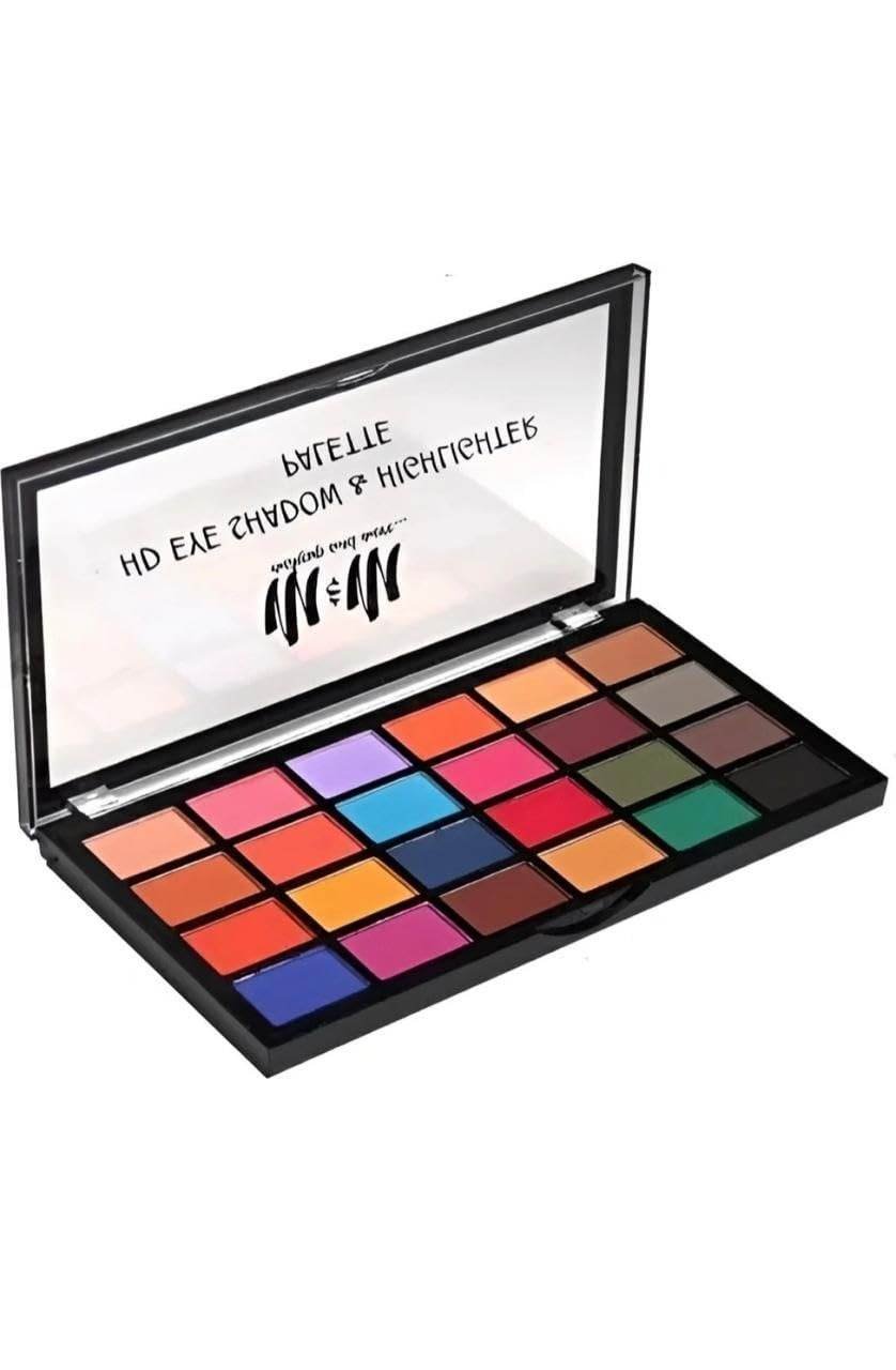 uk51bxMWCOk2L-1.jpg Aklaris Bagelle HD Eye Shadow & Highlighter Palette 24 Highly Pigmented Colors Long-Lasting, Blendable Matte & Shimmer Shades Professional & Everyday Makeup - Fast UK Delivery - Image 1