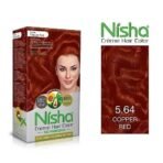 Nisha Cream Hair Color, Permanent Hair Colour Copper Red, Silky & Shiny 100% Grey Coverage Rich Bright Long Lasting Hair Colouring For Ultra Soft Deep Shine Hair Dye (Pack of 1) - Fast UK Delivery - Image 4