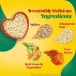 Saffola Masala Oats |Veggie Twist | Tasty, Anytime Snack | Ready in 3 mins | Millets Goodness- with Bajra & Jowar | No maida, No added preservatives | Oats helps manage weight |500g (Pack of 2) - Fast UK Delivery - Image 5