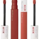 Maybelline New York Super Stay Matte Ink Liquid Lipstick, 70 Amazonian, 5g & Maybelline New York Super Stay Matte Ink Liquid Lipstick, Seeker, 5g - Fast UK Delivery