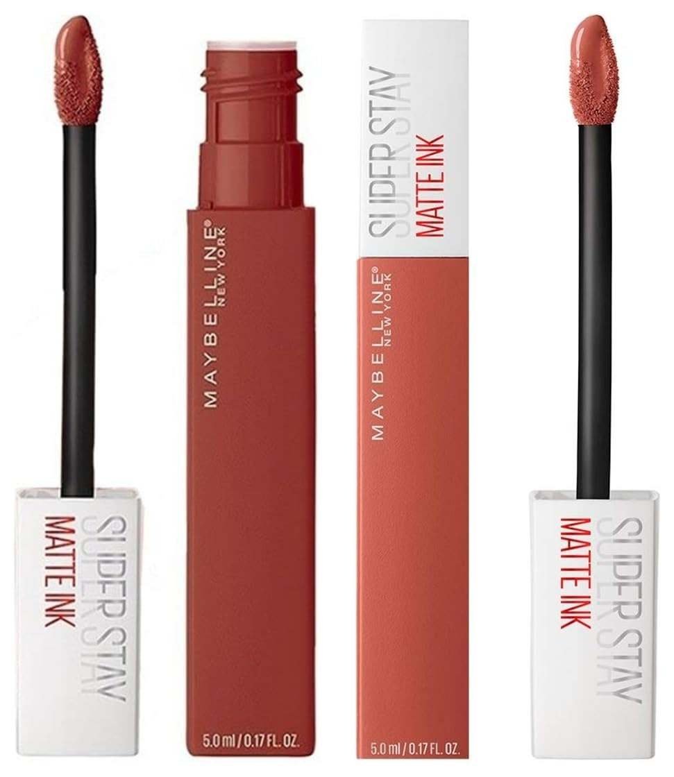 uk51cff77OIQL-1.jpg Maybelline New York Super Stay Matte Ink Liquid Lipstick, 70 Amazonian, 5g & Maybelline New York Super Stay Matte Ink Liquid Lipstick, Seeker, 5g - Fast UK Delivery - Image 1