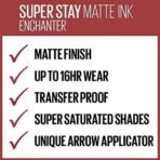 Maybelline Superstay Matte Ink Brooklyn Blush - Enchanter, 5ml | Liquid Lipstick | Matte Lipstick, 5ml - Fast UK Delivery - Image 4