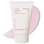 Innisfree Jeju Cherry Blossom Tone Up Cream 50ml with Niacinamide for Dewy & Glowy Finish, Korean Beauty Cream - Fast UK Delivery