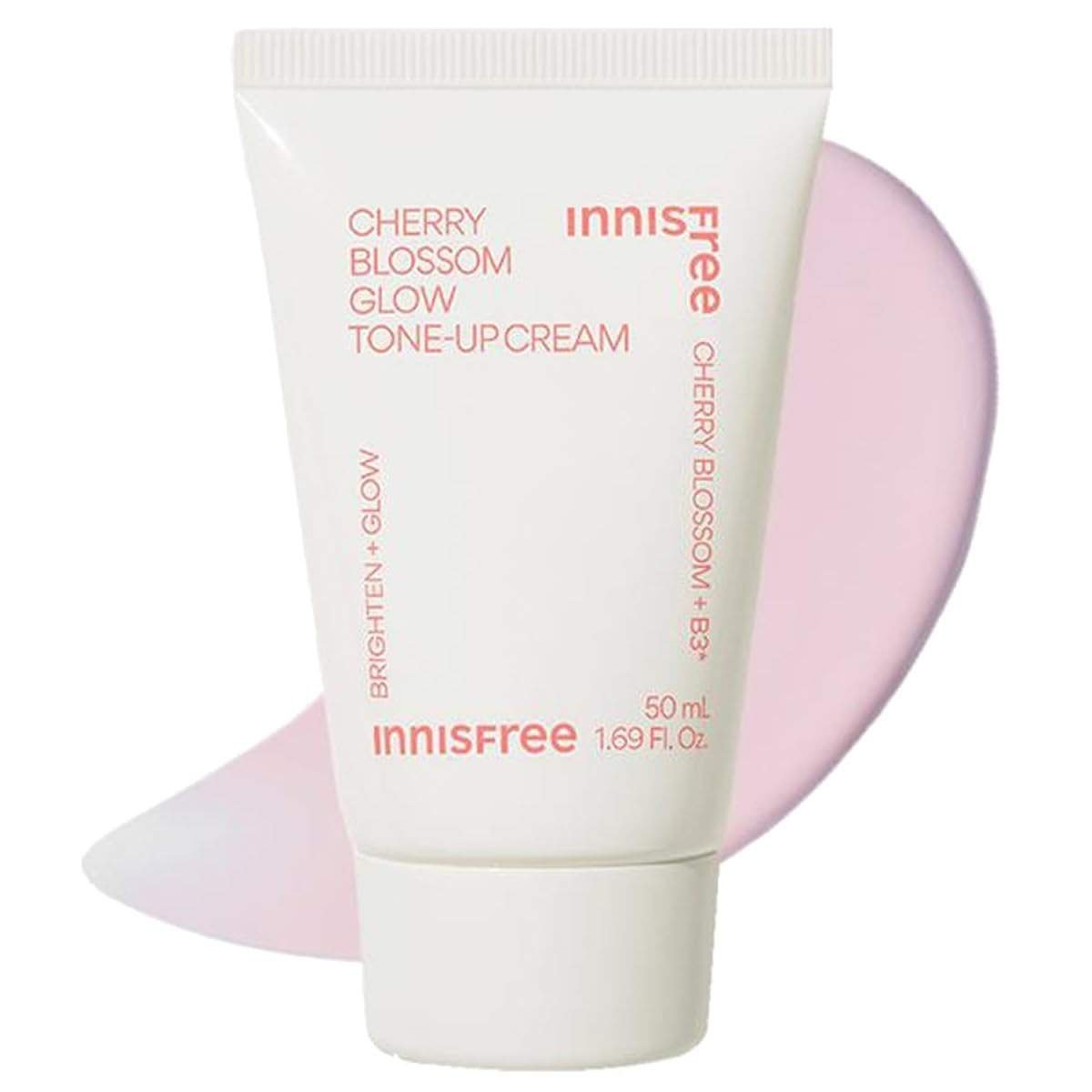 uk51d3XTYFvuL-1.jpg Innisfree Jeju Cherry Blossom Tone Up Cream 50ml with Niacinamide for Dewy & Glowy Finish, Korean Beauty Cream - Fast UK Delivery - Image 1