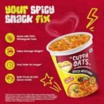 Saffola Cuppa Oats, Spicy Mexicana | Tasty Mazedaar Snack | Just add hot water | Goodness of Jowar & Veggies | No Maida, No Added Preservatives | Helps Manage Weight |44G - Fast UK Delivery - Image 6
