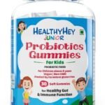 HealthyHey Nutrition Junior Probiotics Gummies - For Kids - For Healthy Gut & Immune Function - Strawberry Flavour - 30 Soft Gummies - Fast UK Delivery