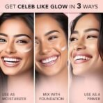 FACESCANADA Strobe Cream - Rose Gold, 30Ml And Facescanada Ultime Pro Intense Gel Kajal With Smudger & Sharpener - Black,1.2 G - Fast UK Delivery - Image 5
