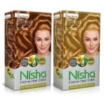 Nisha Cream Hair Color Combo Pack Golden Blonde & Honey Blonde Rich, Bright, Long Lasting Shine Hair Colour (60gm + 90ml + 18ml Nisha Conditioner) - Fast UK Delivery - Image 2