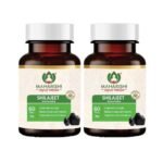 Maharishi Ayurveda Shilajeet Rasayana 500 MG | Natural & Pure Shilajit for Strength, Stamina & Endurance | 60 Tablets Pack of 2 - Fast UK Delivery