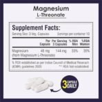 Magnesium L-Threonate, Supports Brain Health & Cognitive Function, Highly Bioavailable Magnesium - 30 Veg Capsules - Fast UK Delivery - Image 6