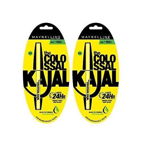 uk51eRVWqp5oL-1.jpg Maybelline Colossal Kajal Pencil, Black, (Pack Of 2) Matte Finish - Fast UK Delivery - Image 1