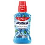 Colgate Maxfresh Plax Antibacterial Mouthwash, 24/7 Fresh Breath, Alcohol Free Mouth Wash Liquid for Bad Breath - 500ml Pepper Mint (Complete Oral Care) - Fast UK Delivery