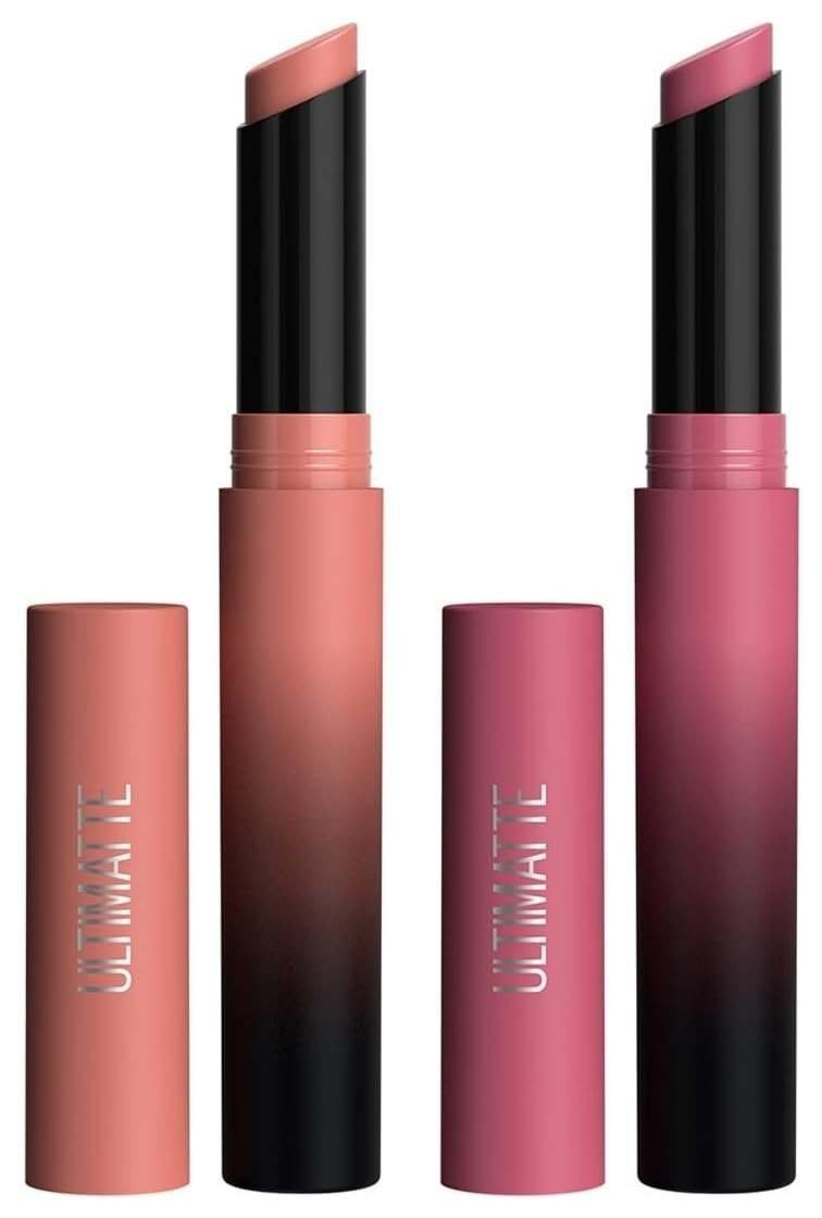 uk51erZzD-PML-1.jpg Maybelline New York Lipstick, Color Sensational Ultimattes, 699 More Buff, 1.7 g & Maybelline New York Lipstick, Color Sensational Ultimattes, 599 More Mauve, 1.7 g - Fast UK Delivery - Image 1