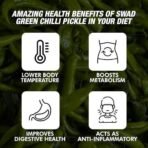 SWAD Delicious Green Chilli Pickle/Hari Mirchi Achar - 200gm Each (Pack of 5) - Fast UK Delivery - Image 6