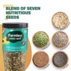 Farmley Seeds Mix, 1 Kg Edible Seed I Healthy Diet Snacks | 100% Natural and Roasted Chia + Pumpkin + Flax + Watermelon + Sunflower Seeds - Fast UK Delivery - Image 4