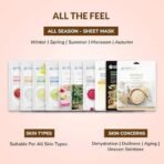 MIRABELLE COSMETICS KOREA Glossy skin facial sheet mask combo pack of 10 - Fast UK Delivery - Image 4