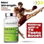 HEALTH VEDA ORGANICS PRIVATE LIMITED Plant Based Test +|1000 Mg,With Ashwag&ha,Tribulus Terrestris,Ginkgo Biloba & Safed Musli - 60 Veg Tablets, 0.65 grams - Fast UK Delivery - Image 4