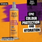 Bed Head TIGI Colour Goddess Oil Infused Hair Conditioner with Almond & Shea Butter for Coloured Hair, Salon Professional Colour Enhancing Formula with Keratin for Lasting Effect and Nourished Hair, 400 ml - Fast UK Delivery - Image 5